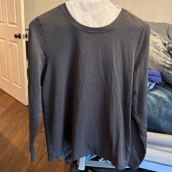 Threads 4 Thought Tops - Threads 4 Thought Charcoal Long Sleeve Tee - Dark Gray